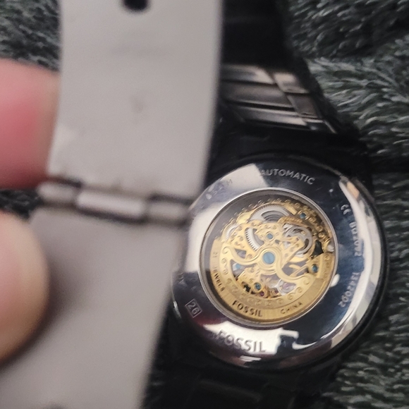 Fossil Automatic Black Stainless Steel Watch - Picture 5 of 5